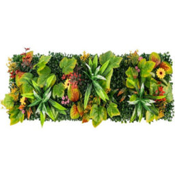 Sunflower 2 Green Artificial Hedge Panels, Plant Wall Backdrop For Indoor & Outdoor Decor - thumbnail 4