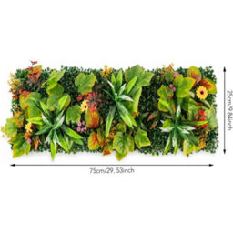 Sunflower 2 Green Artificial Hedge Panels, Plant Wall Backdrop For Indoor & Outdoor Decor - thumbnail 2
