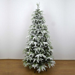 Shatchi 10Ft Green Lapland Snow Covered Christmas Tree - thumbnail 4