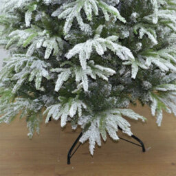 Shatchi 10Ft Green Lapland Snow Covered Christmas Tree - thumbnail 5