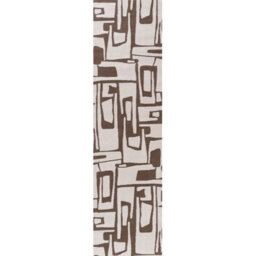 The Rugs Loft Taupe And Ivory Abstract Geometric Living Room Area Rug And Runners Soft Pile - thumbnail 9
