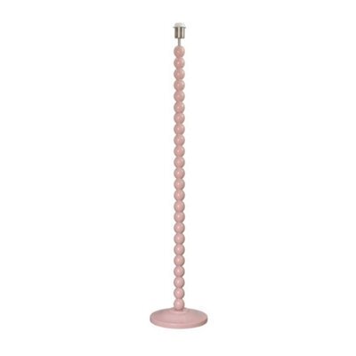 Pastel Bobbin Floor Lamp Base Living Room Free Standing Pink - image 1