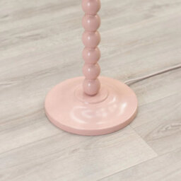Pastel Bobbin Floor Lamp Base Living Room Free Standing Pink - thumbnail 3