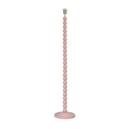 Pastel Bobbin Floor Lamp Base Living Room Free Standing Pink - thumbnail 1