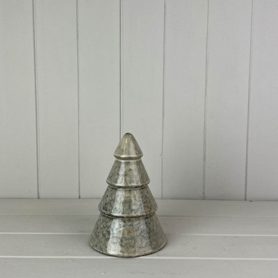 Four Candle Satchville Glazed Ceramic Tree Decoration - image 1