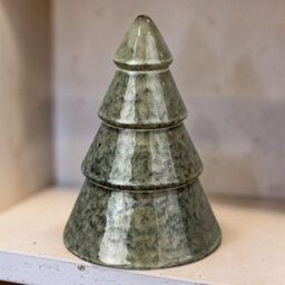 Four Candle Satchville Glazed Ceramic Tree Decoration - thumbnail 2