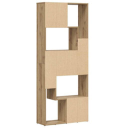 Walplus Bookcase Artisan Oak 67X24X161 Cm Engineered Wood - thumbnail 7
