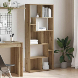 Walplus Bookcase Artisan Oak 67X24X161 Cm Engineered Wood - thumbnail 3