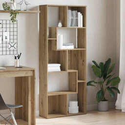Walplus Bookcase Artisan Oak 67X24X161 Cm Engineered Wood