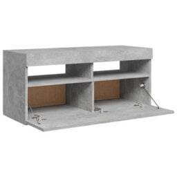 Walplus Tv Cabinet With Led Lights Concrete Grey 90X35X40 Cm - thumbnail 8