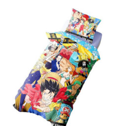 One Piece Straw Hat Crew Luffy Reversible Duvet Set Multicoloured (Single) - thumbnail 3