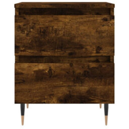 Berkfield Bedside Cabinets 2 Pcs Smoked Oak 40X35X50 Cm Engineered Wood - thumbnail 5