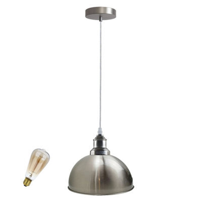 Nickel Industrial-Style Pendant Light For Living Rooms And Bedrooms - image 1
