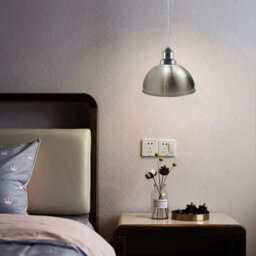 Nickel Industrial-Style Pendant Light For Living Rooms And Bedrooms - thumbnail 5
