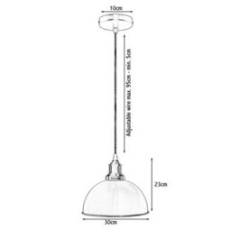 Nickel Industrial-Style Pendant Light For Living Rooms And Bedrooms - thumbnail 2