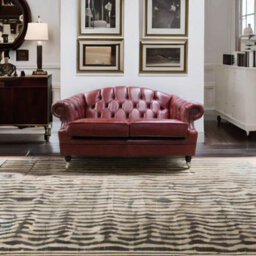 Chesterfield Handmade 2 Seater Sofa Settee Old English Chestnut Leather Victoria In Style - thumbnail 4