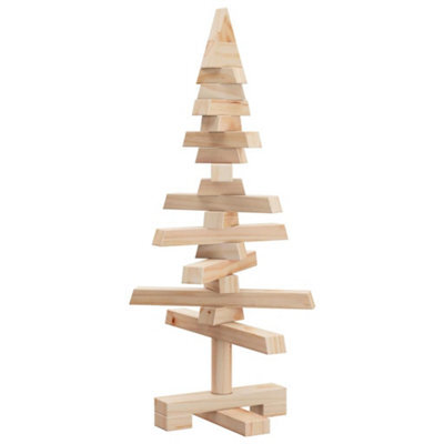 Berkfield Durable Wooden Christmas Tree For Decoration 60 Cm Solid Wood Pine