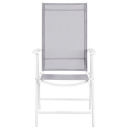 Beliani Garden Dining Set 6 Seater Catania Metal Grey - thumbnail 5