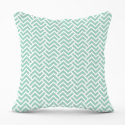 Warren Reed Designer Green Geometric Pattern Outdoor Cushion 45Cm X 45Cm - thumbnail 1