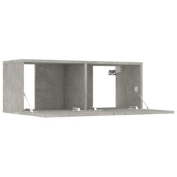 Berkfield 7 Piece Tv Cabinet Set Concrete Grey Engineered Wood - thumbnail 6