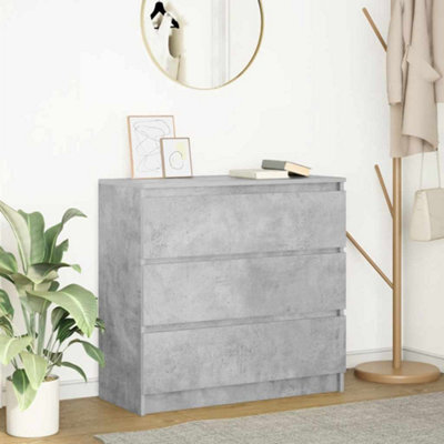 Berkfield Sideboard Concrete Grey 80X35X76 Cm Engineered Wood - image 1
