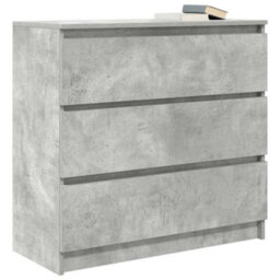 Berkfield Sideboard Concrete Grey 80X35X76 Cm Engineered Wood - thumbnail 4
