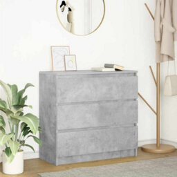 Berkfield Sideboard Concrete Grey 80X35X76 Cm Engineered Wood - thumbnail 1