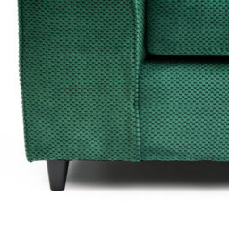 Abakus Direct Jumbo Grid Forest Green 3 Seater Sofa  Plush Comfort With Deeply Padded Cushions - thumbnail 8