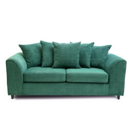 Abakus Direct Jumbo Grid Forest Green 3 Seater Sofa  Plush Comfort With Deeply Padded Cushions - thumbnail 5