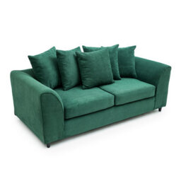 Abakus Direct Jumbo Grid Forest Green 3 Seater Sofa  Plush Comfort With Deeply Padded Cushions - thumbnail 7