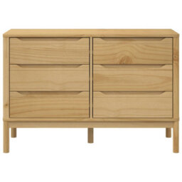 Walplus Chest Of Drawers Floro Wax Brown Solid Wood Pine - thumbnail 5