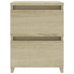Berkfield Bedside Cabinet Sonoma Oak 30X30X40 Cm Engineered Wood - thumbnail 4