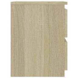 Berkfield Bedside Cabinet Sonoma Oak 30X30X40 Cm Engineered Wood - thumbnail 5
