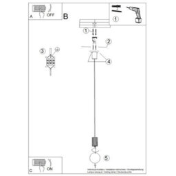 Luminosa Lighting Luminosa Halo Slim Pendant Ceiling Light Beige 1X G9 - thumbnail 9