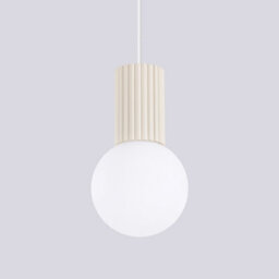 Luminosa Lighting Luminosa Halo Slim Pendant Ceiling Light Beige 1X G9 - thumbnail 4