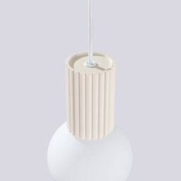 Luminosa Lighting Luminosa Halo Slim Pendant Ceiling Light Beige 1X G9 - thumbnail 6
