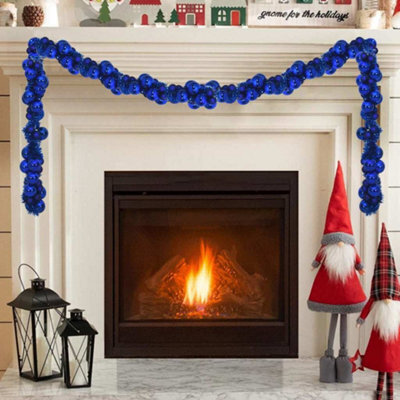 Vidaxl Christmas Ball Garland Blue 186 Cm Polystyrene - image 1
