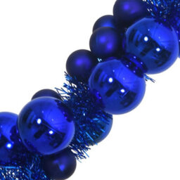Vidaxl Christmas Ball Garland Blue 186 Cm Polystyrene - thumbnail 6