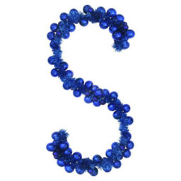 Vidaxl Christmas Ball Garland Blue 186 Cm Polystyrene - thumbnail 2