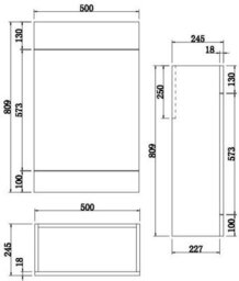 Affine Bathroom Vanity Unit Basin Sink 1100mm Toilet Combined Furniture Left Hand Grey - thumbnail 8