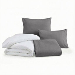 Ameha Duvet 13.5 Tog With Grey Duvet Cover & Matching Pillowcases, Breathable, Bedding Set, Super King 260X220Cm - thumbnail 1