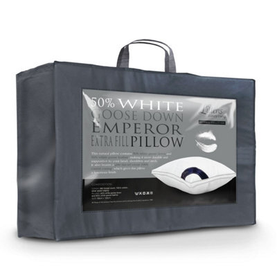 "Littens Extra Fill Emperor 50% Goose Down, Side Sleeper Pillow 50Cm X 100Cm (20"" X 40"")" - image 1