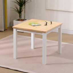 Furniturehmd Kids Table And Chair Set, Nursery Sets,solid Pine Wood,white And Natural Color - thumbnail 3
