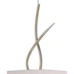 Luminosa Lighting Luminosa Mara Pendant 4 Light E27 Round, French Gold With Ivory White Shade - thumbnail 4