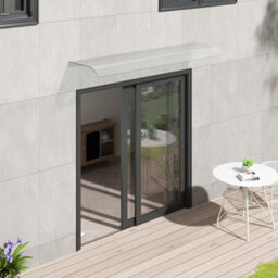 Breeins Outdoor Window Awning Rain Screen Waterproof Front Door Canopy Outdoor Awning Window Garden Canopy Patio Porch Shelter Cover - thumbnail 2