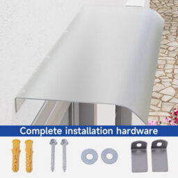 Breeins Outdoor Window Awning Rain Screen Waterproof Front Door Canopy Outdoor Awning Window Garden Canopy Patio Porch Shelter Cover - thumbnail 5