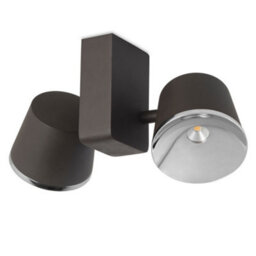Luminosa Lighting Luminosa Drone Integrated Led Dome Wall / Ceiling Light Chrome, Brown - thumbnail 3
