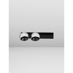 Luminosa Lighting Luminosa Lusa Twin Ceiling Spotlight Foggy Nickel, Black Triac Dimmable Led 21W 1540Lm 3000K - thumbnail 3