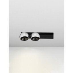 Luminosa Lighting Luminosa Lusa Twin Ceiling Spotlight Foggy Nickel, Black Triac Dimmable Led 21W 1540Lm 3000K - thumbnail 4