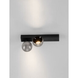 Luminosa Lighting Luminosa Lusa Twin Ceiling Spotlight Foggy Nickel, Black Triac Dimmable Led 21W 1540Lm 3000K - thumbnail 5